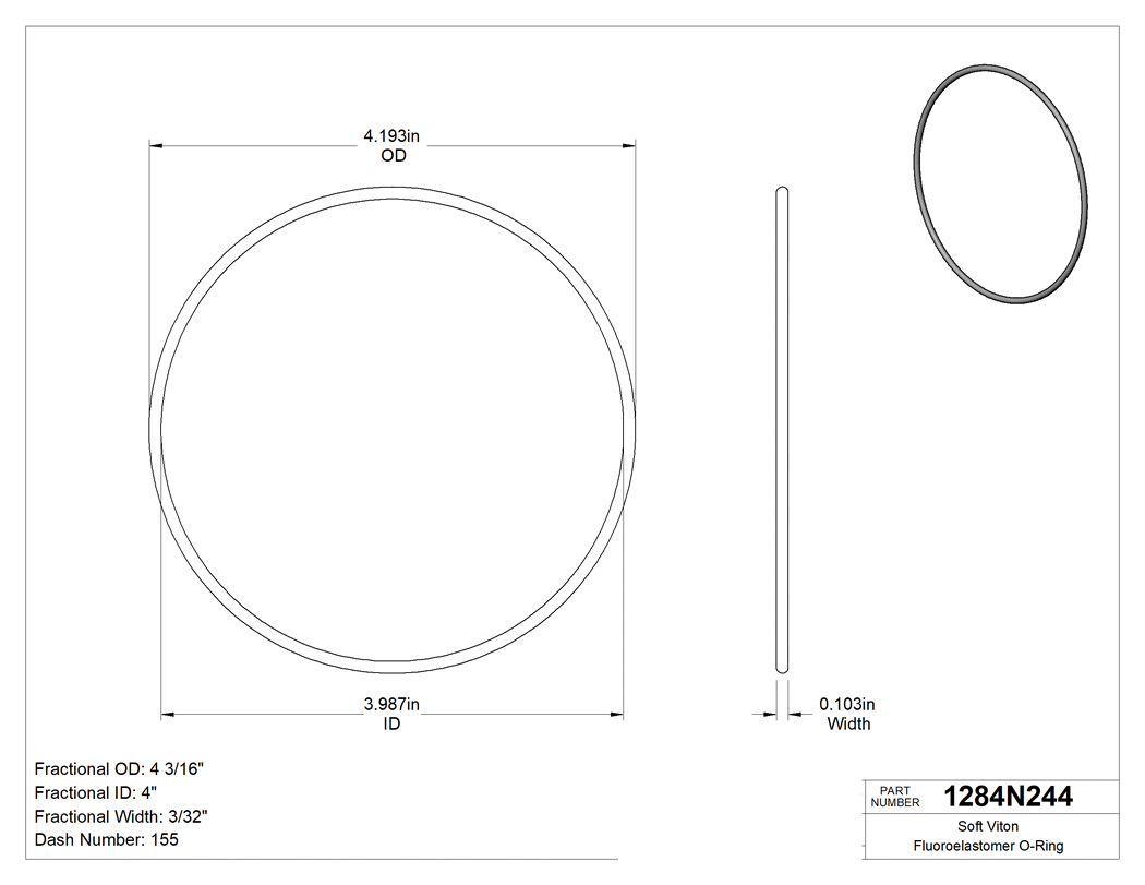 Technical drawing - 1284N244